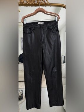 Abercrombie & Fitch Black Faux Leather Pants